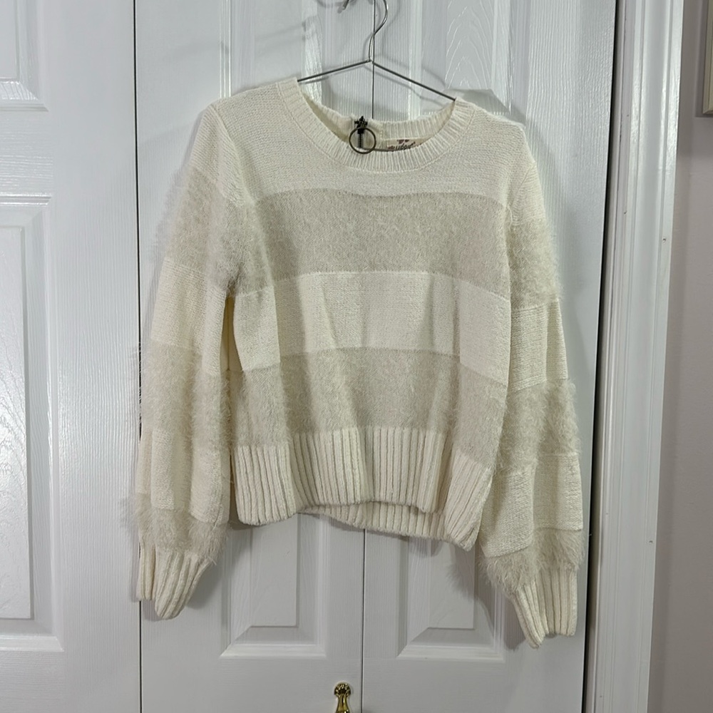 White Fuzzy Sweater